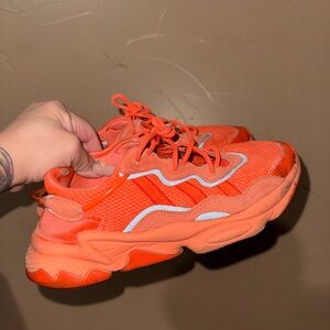 Grade School Adidas Ozweego Vibrant Orange Sneakers Size 6y Kids